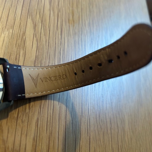 Vincero Gray Dial Watch with Brown Leather Strap - Picture 10 of 12